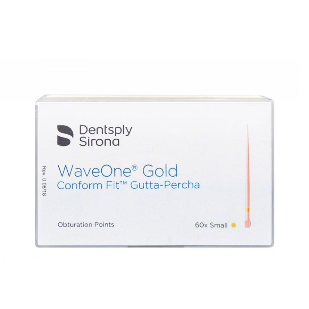 Dentsply Maillefer B00WGGPF00SML Conform Fit WaveOne Gold Gutta Percha Points Small 60/Pk Dentsply Maillefer B00WGGPF00SML Conform Fit WaveOne Gold Gutta Percha Points Small 60/Pk